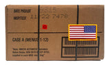 Ammo Can Man MRE/Flag Pack, A Case, Menu 1-12