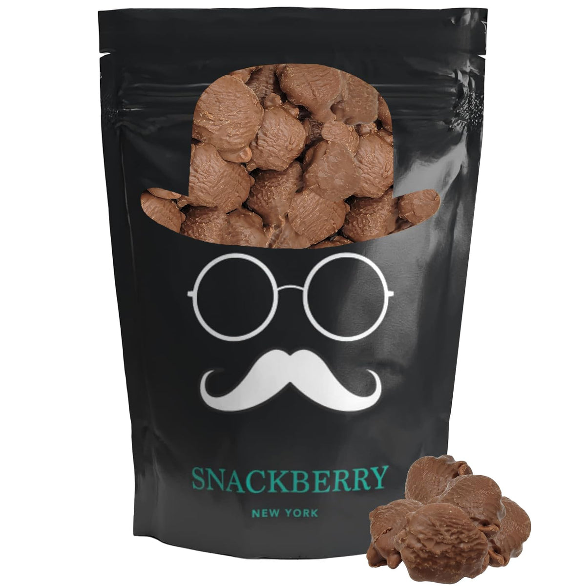 Premium Milk Chocolate Caramel Nut Cluster Snacks in Resealable Bag, for Holiday, Office Party, Healthy Snack Bag (2 Pounds)