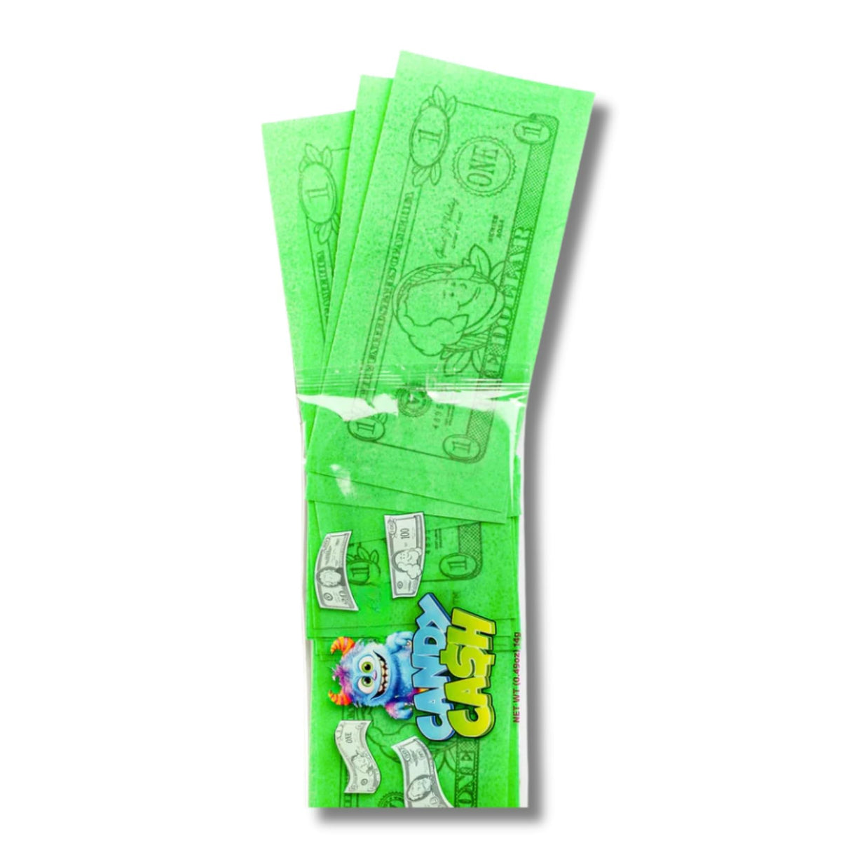 Candy Cash - Edible Paper Money Wafers - 14 Pieces Per 0.49 oz. Sleeve (Pack of 1, Strawberry)
