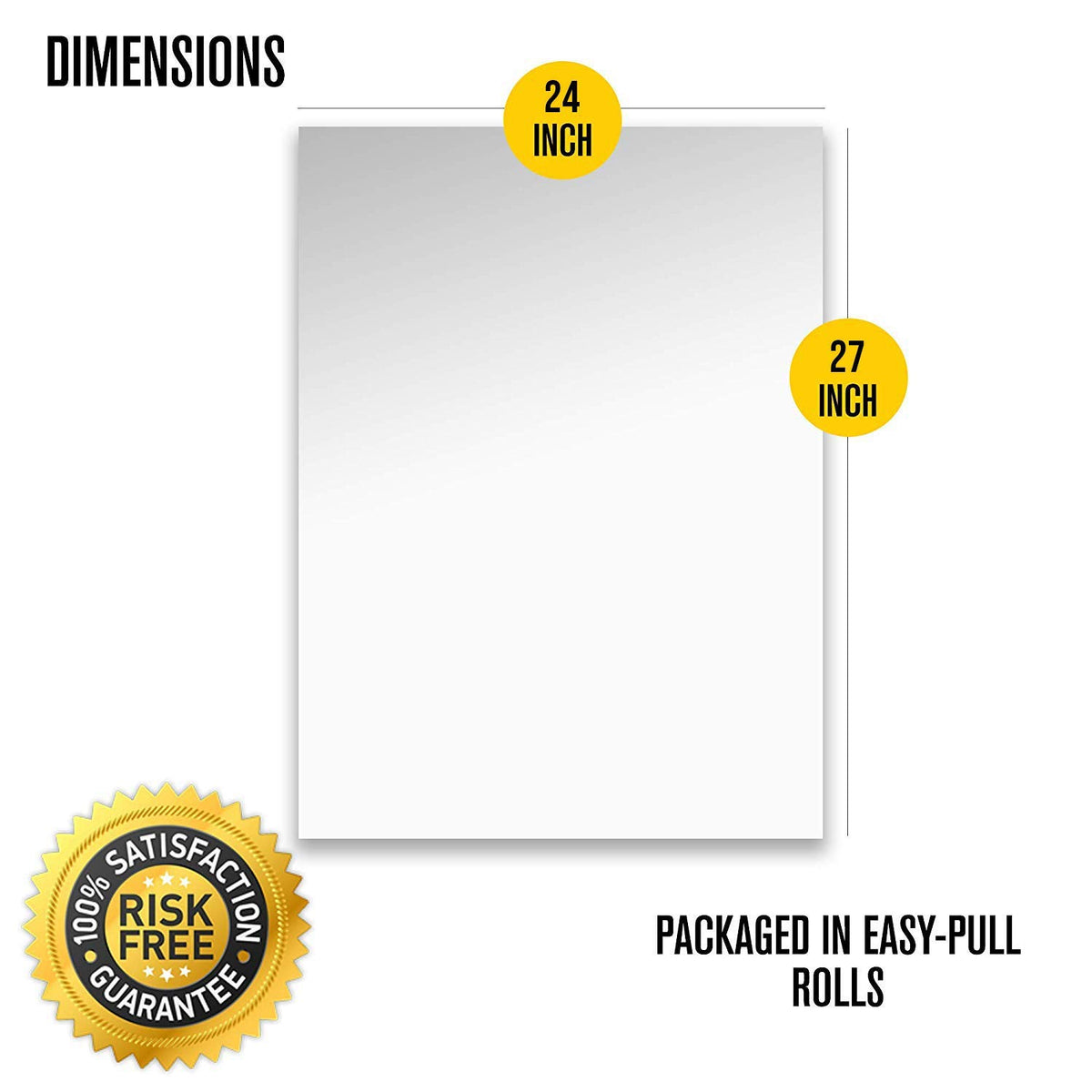 Commander 13 Gallon 0.9 MIL Lemon Tall Kitchen White Drawstring Trash Bags - 24" x 27" - Pack of 48 - for Home, Kitchen, & Office