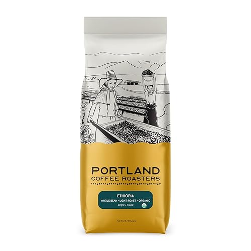 Portland Coffee Roasters, Ethiopia (Organic), Whole Bean, Light Roast, 32 oz