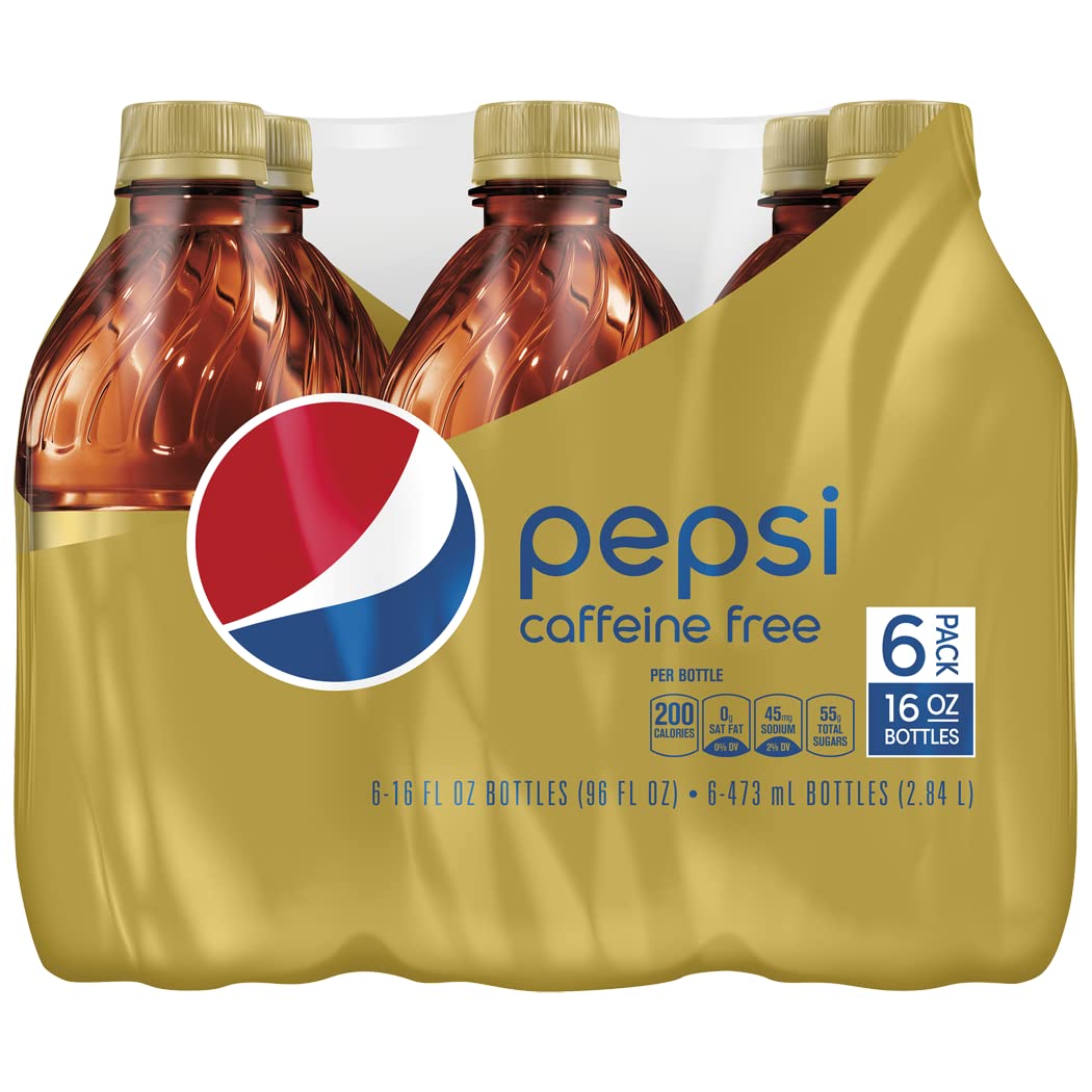 Caffeine Free Pepsi Cola, 16 fl oz, 6 pack