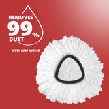 Mop Replace Head, 3 Pack Spin Mop Replacement Head Easywring 1-Tank System, Easy Cleaning, Microfiber, Machine Washable
