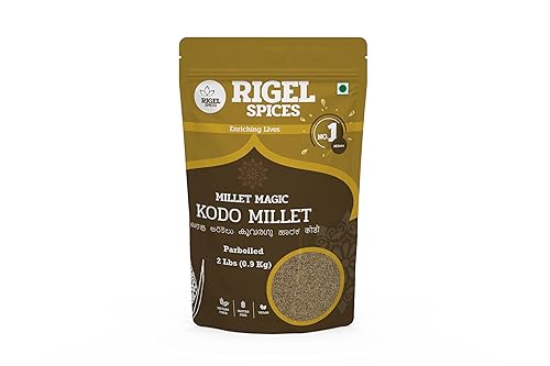 Rigel Spices Kodo Millet | 2lbs resealable pack | Varagu | Non GMO | Gluten Free | Rich in fiber