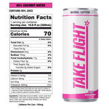 TAKE FLIGHT ENERGY, Natural Juices, Guarana, Focus & Hydration (LIGHT 100MG CAFFEINE, SINGLE CAN)