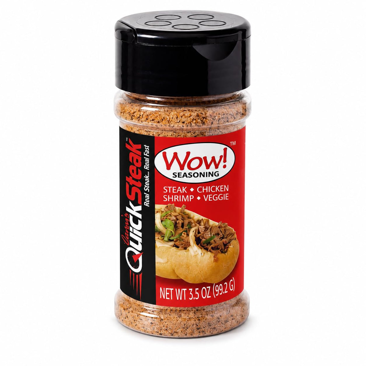 Gary's QuickSteak Wow! Seasoning, 3.5 oz Bottle, 6 Pack
