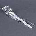 Individuanlly Wrapped Heavy Weight Plastic Fork (Black, 100) (FORK, 100, WHITE)