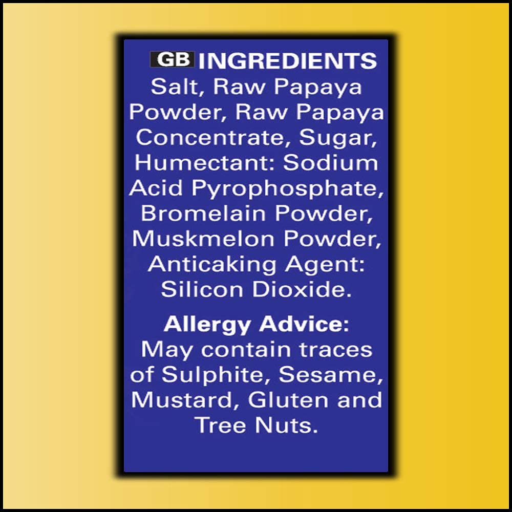 Shan - Natural Meat Tenderizer Powder - Papaya Based Seasoning Mix, 1.4 oz (40g) (Pack of 3)