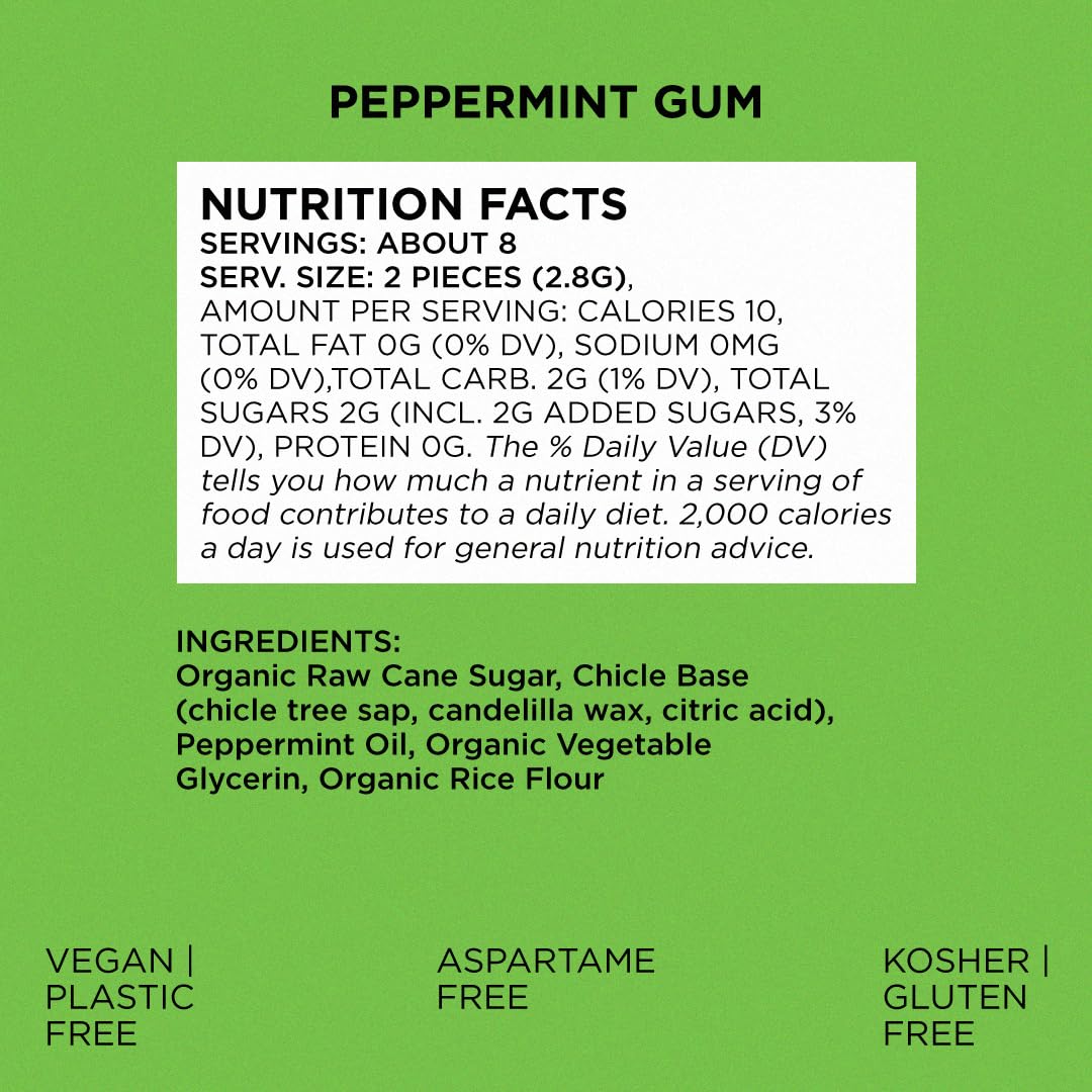 Simplygum Gum Mint Natural 15 Pc