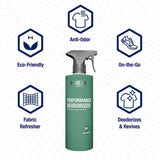 HEX Performance Deodorizing Spray, Unscented, 44oz (Pack of 2) - Awesome for Shoes, Gear, Activewear & Fabrics, Yoga Mats & Gym Equipment, Carpet