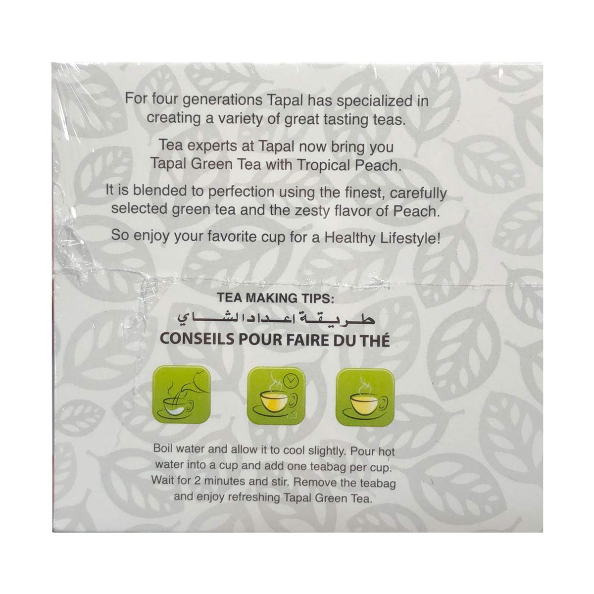 Tapal - Tropical Peach Green Tea, 45g (30 tea bags)