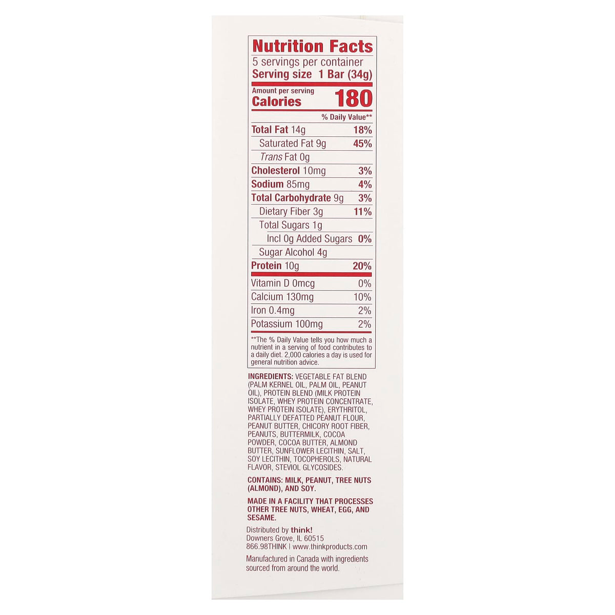 THINK! DELIGHT CPB COOKIE DOUGH 5CT I