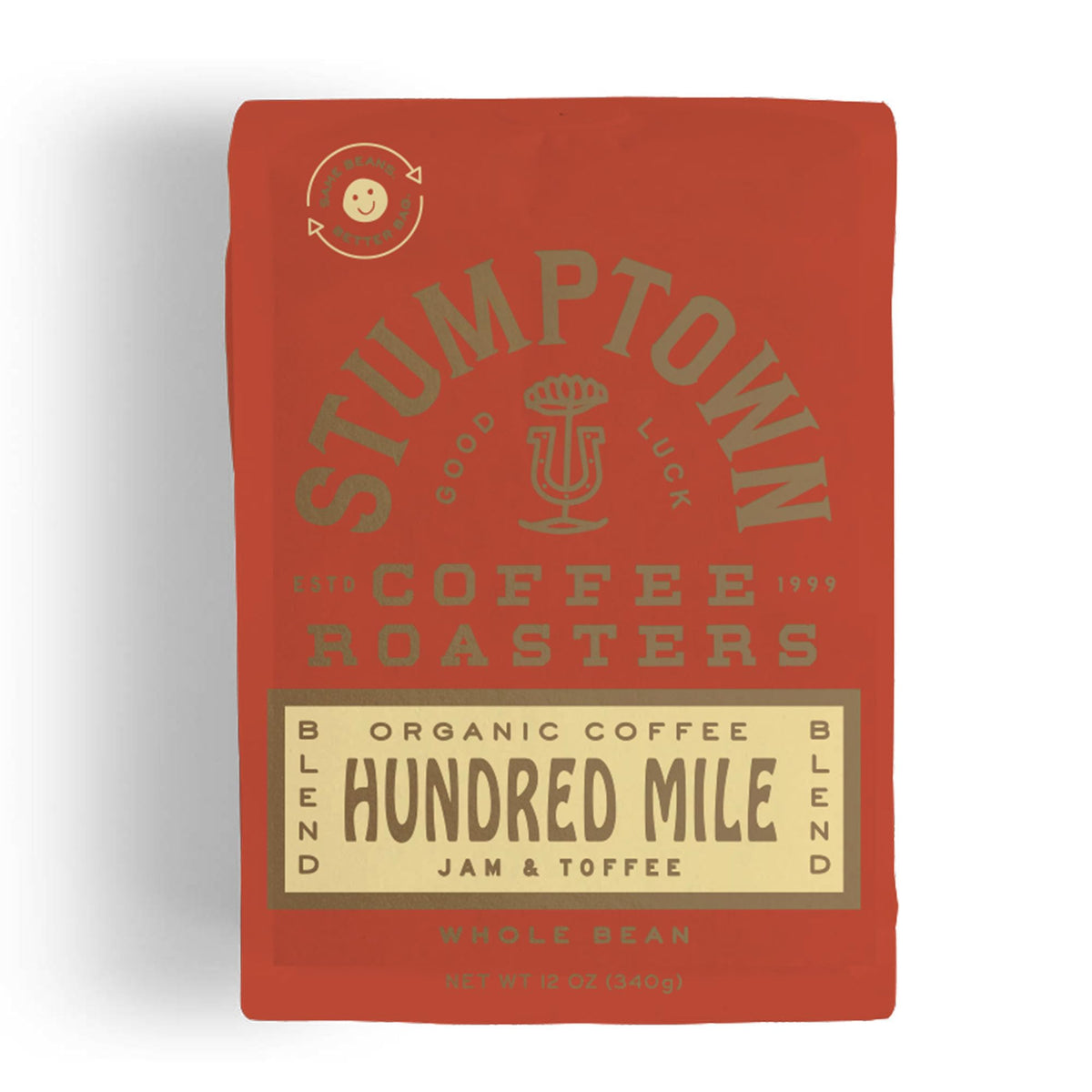 Stumptown Coffee Roasters, Medium Roast Organic Whole Bean Coffee, 100% Arabica Coffee - Hundred Mile 12 Ounce Bag with Flavor Notes of Jam and Toffee