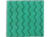 Rubbermaid Commercial Q620 Reusable Cleaning Cloths Microfiber 16 x 16 Green 12/Carton