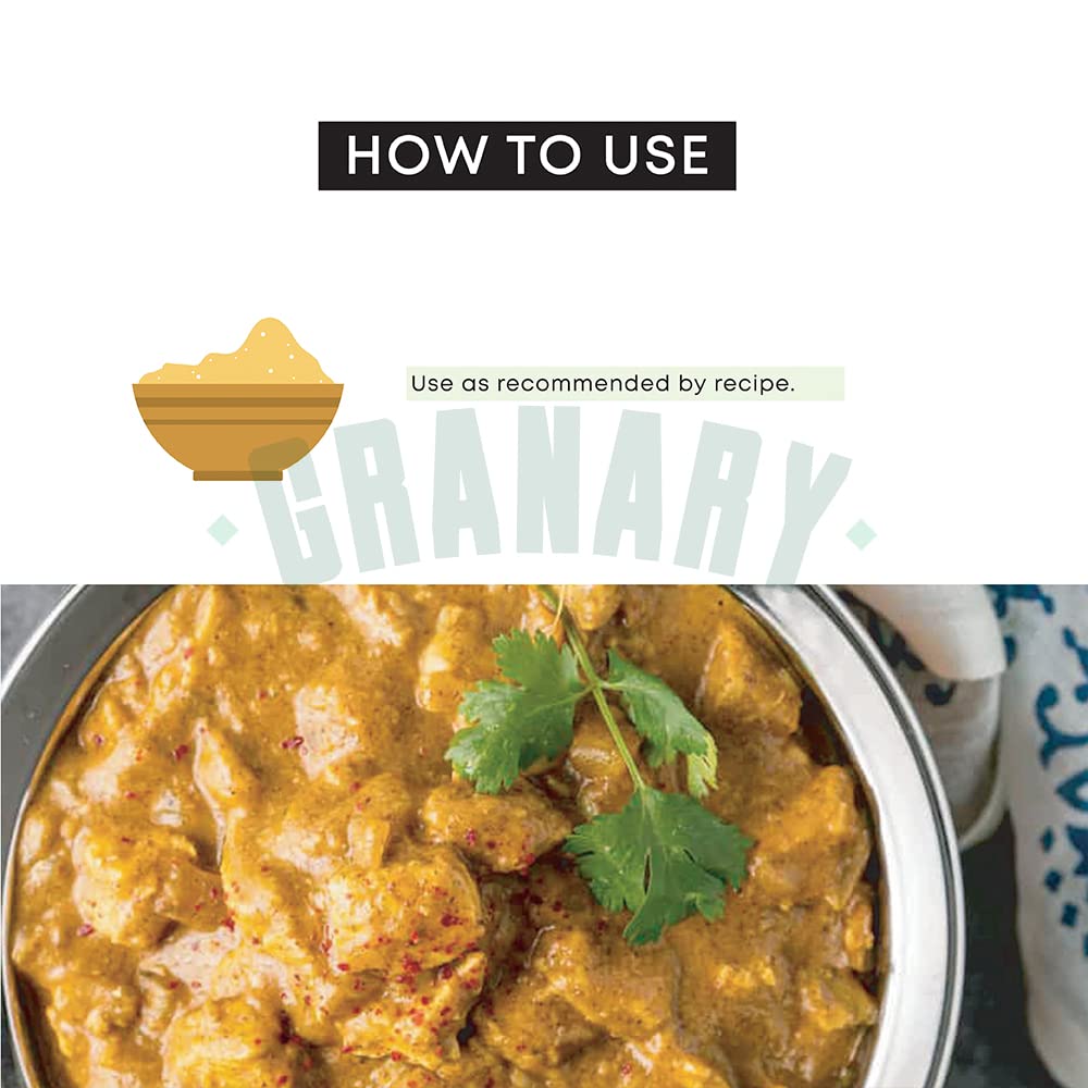 Natural Tikka Curry Masala by Granary Mart - Gourmet Curry Mix - Ideal for Vegetarian and Meat Dishes - Natural & GMO Free - Affordable Bulk Rate - 33