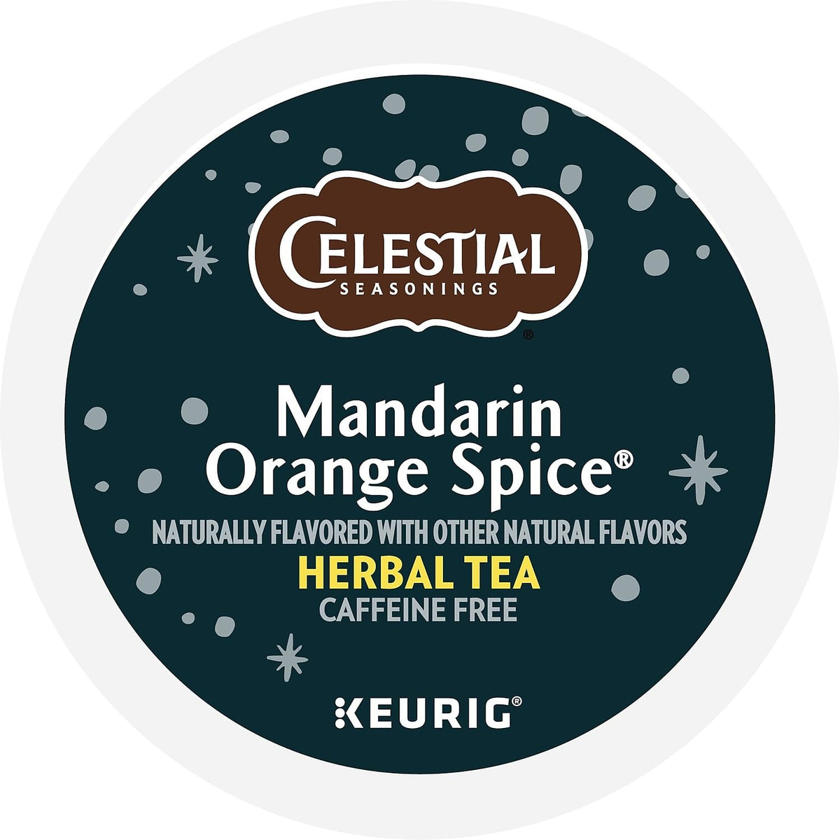 Celestial Seasonings Mandarin Orange Spice Herbal Tea, Keurig® K-Cup® Pods, 24/Box (14735)