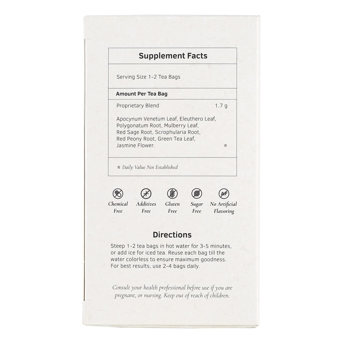 Health King Blood Pressure Herb Tea, Teabags, 20 Count Box