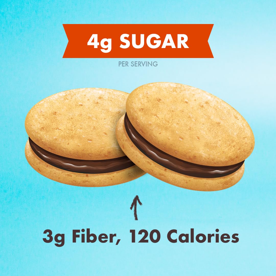 Rip Van Romeos Dark Chocolate Fudge Cookies - Low Sugar Cookies - Healthy Keto Snack - Individual 2 Packs (18 Count)