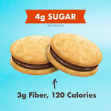 Rip Van Romeos Dark Chocolate Fudge Cookies - Low Sugar Cookies - Healthy Keto Snack - Individual 2 Packs (18 Count)