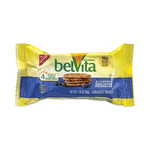 Belvita Breakfast Biscuits, Blueberry, 25 Count, 44 Ounce