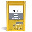 Tea Forte Earl Grey Premium Loose Leaf Caffeinated Black Tea Blend Canister, Makes 35-50 Cups
