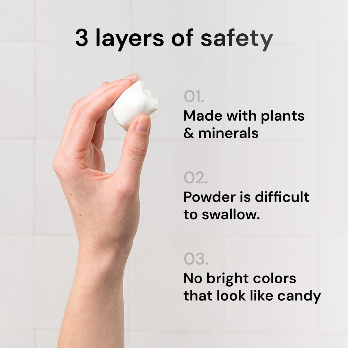 Grab Green 3-in-1 Laundry Detergent Pods, Vetiver Scent, Plant and Mineral Based, Superior Cleaning Power, Stain Remover, Brightens Clothes, White