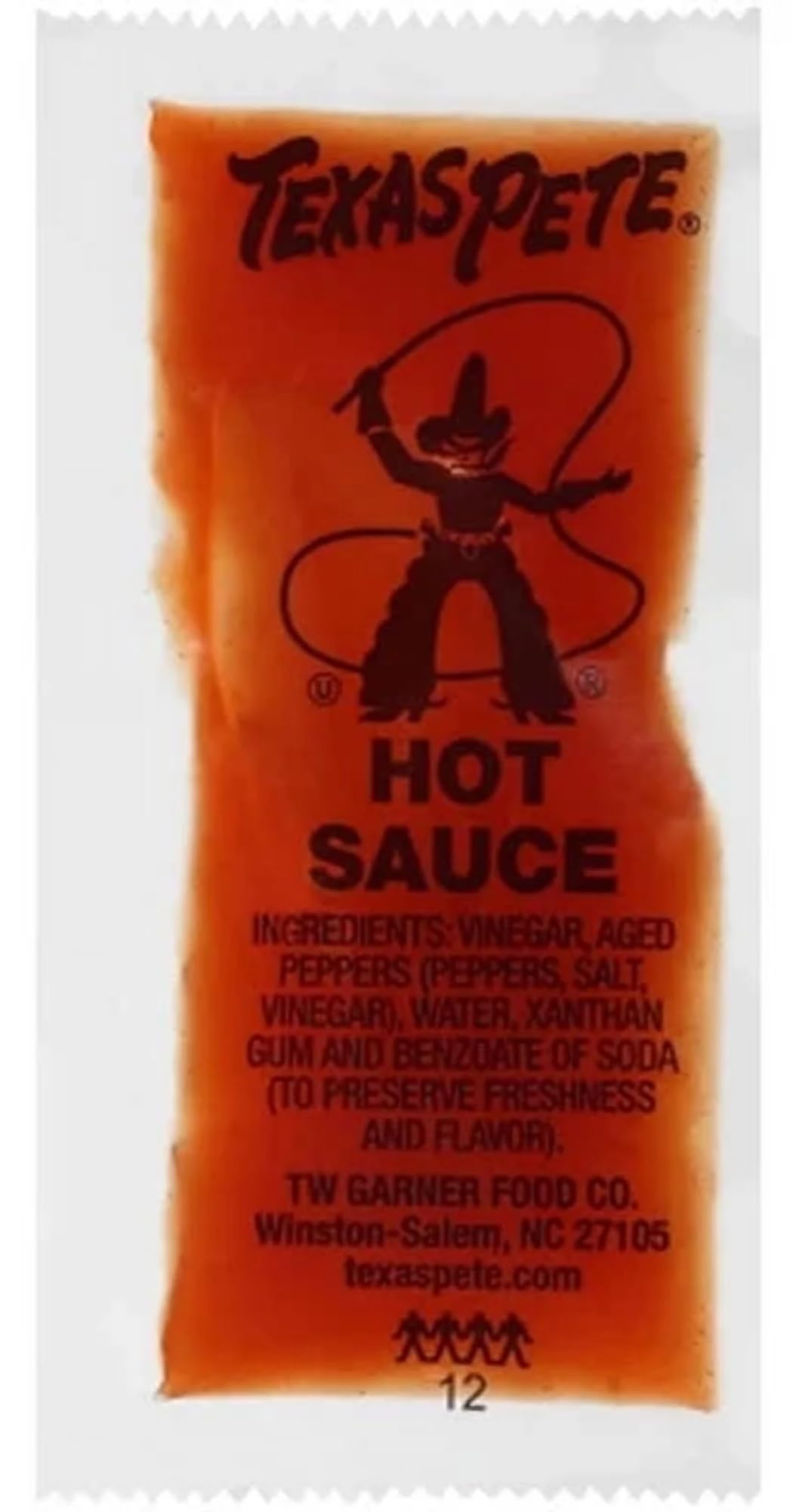 Texas Pete Hot Sauce Packet - 7g - 50 Pack