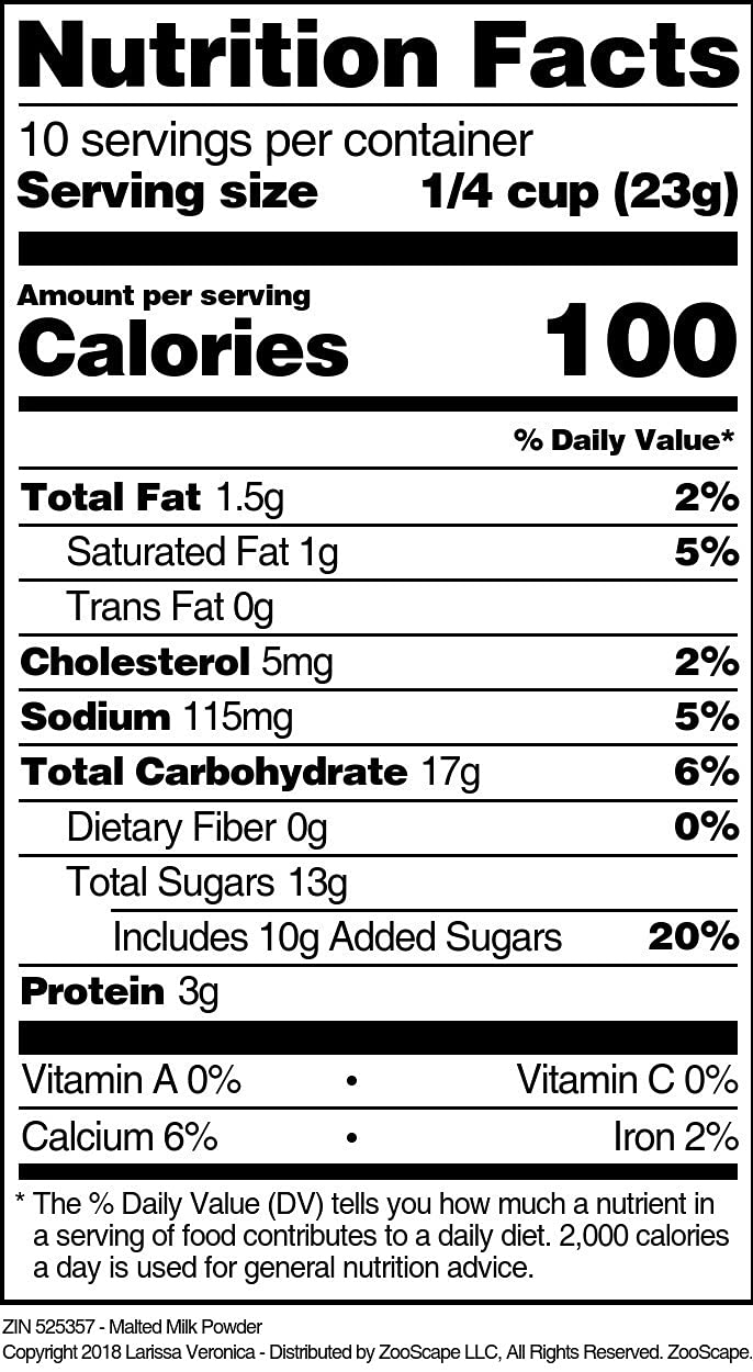Malted Milk Powder (8 oz, ZIN: 525357) - 3 Pack