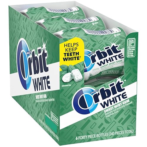 ORBIT Sweet Mint Gum, Chewing Gum Sugar-Free, 6 Packs, Bulk Pack