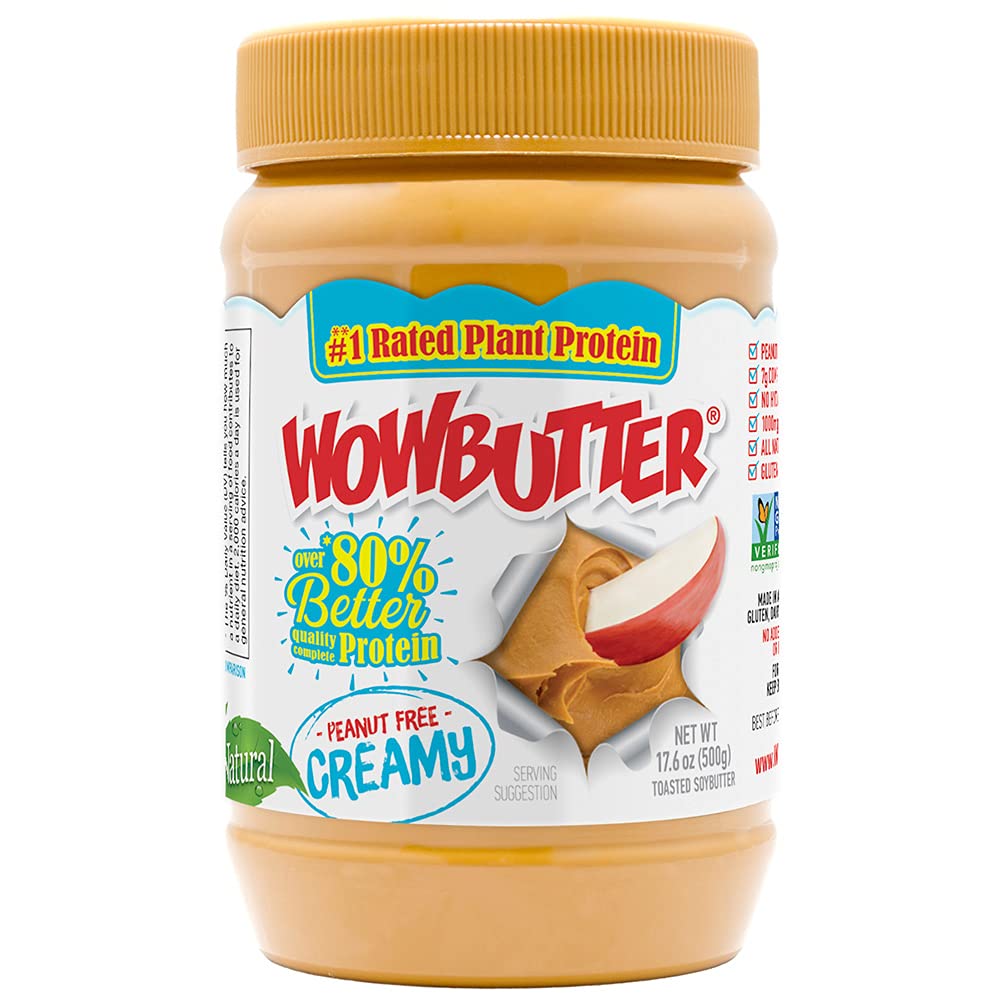Wowbutter Natural Peanut Free Creamy 1.1lb Jar
