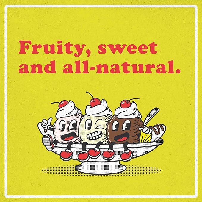 Roasty Buds Banana Split Ground Coffee 12oz | Flavored Dessert Coffee | Bold Roast | Gluten-Free, Non-GMO, No Sugar, Dairy, Soy, or Egg | Premium