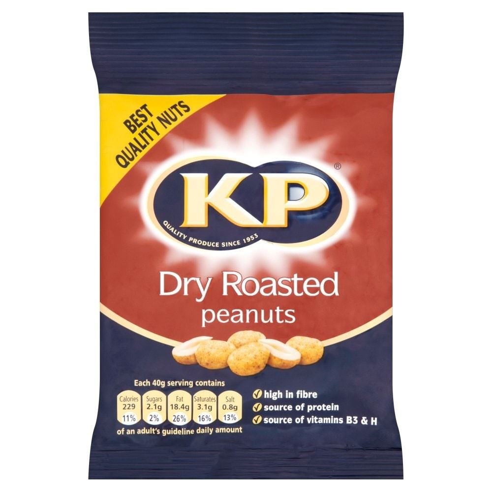 KP Dry Roasted Peanuts (80g) - Pack of 6
