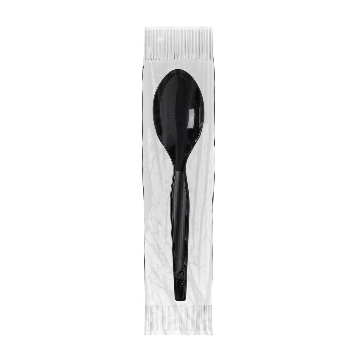 Dixie Individually Wrapped 5.6" Medium-Weight Polystyrene Plastic Teaspoon by GP PRO (Georgia-Pacific), Black, TM5W540, 540 Count (90 Spoons Per Box