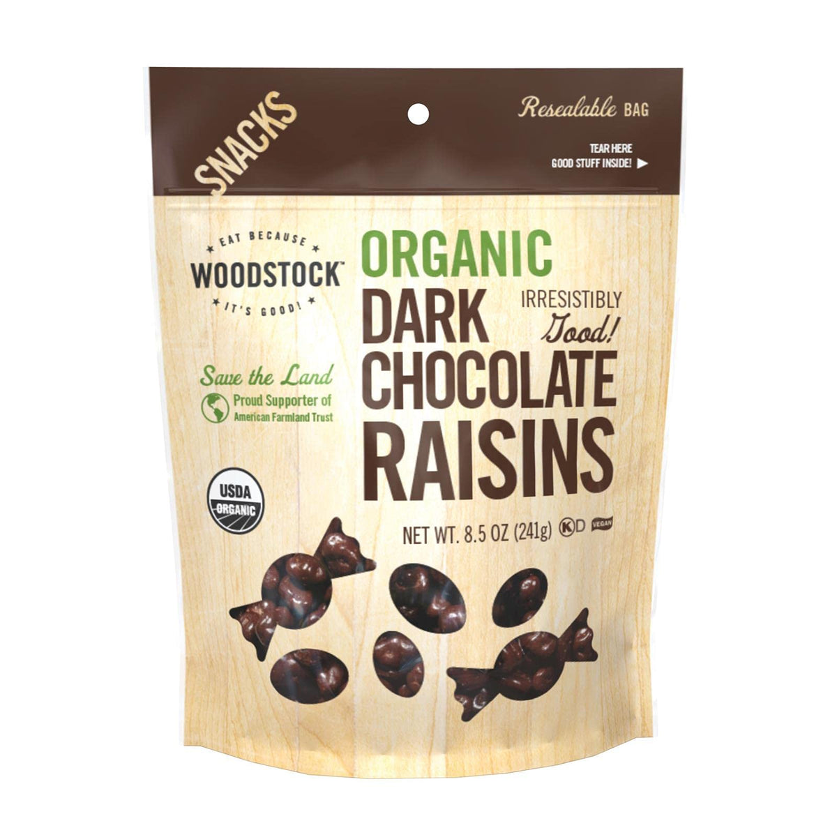Organic Raisins; Dark Chocolate