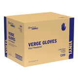AmerCare Verge Powdered Gloves, Vinyl, Extra Large, Case of 1000