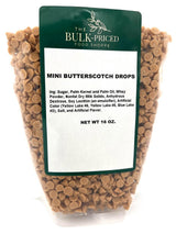 Mini Butterscotch Drops, Bulk Size, Baking Chips (1 lb. Resealable Zip Lock Stand Up Bag)