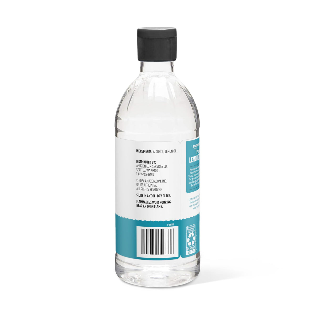Amazon Grocery, Pure Lemon Extract, 16 Fl Oz