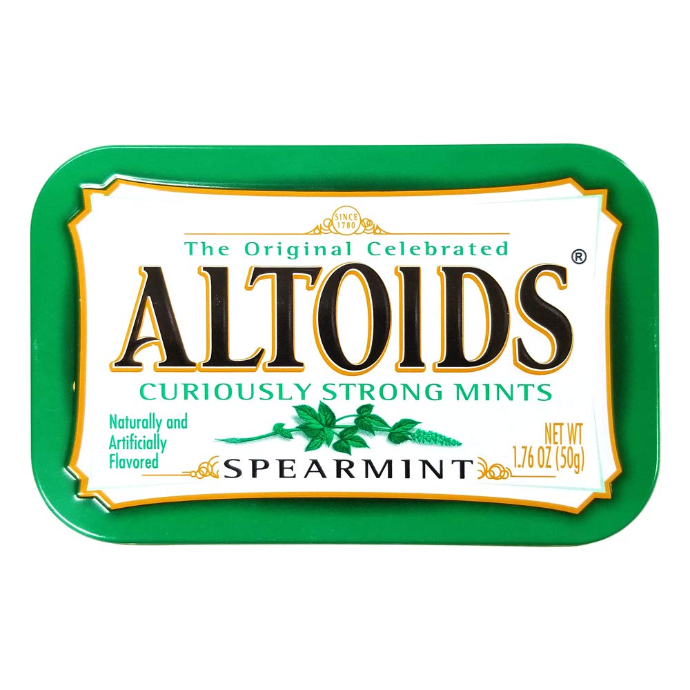 Altoids Spearmint Mints Single Pack, 1.76 Oz