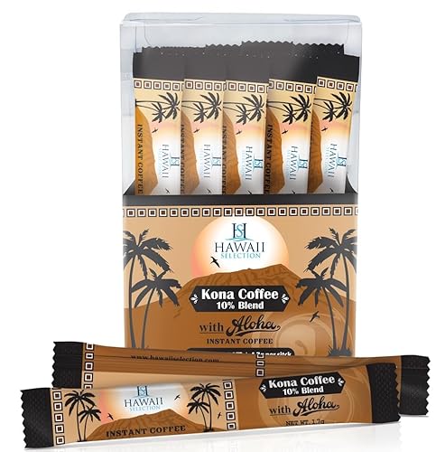 Hawaii Selection/ 10% Kona Coffee/Freeze Dried Instant Stick Type/ 10 count