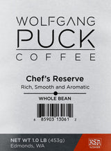 Wolfgang Puck Coffee Chef's Reserve, Whole Bean, 6 x 1lb. (013861)