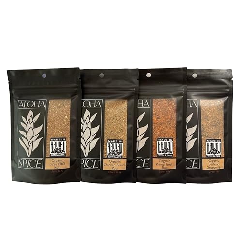 Organic Aloha Spice Company Seasoning & Rub Variety Set