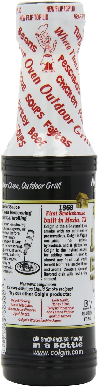 Colgin Liquid Smoke, All Natural Pecan, 4 Ounce Bottle