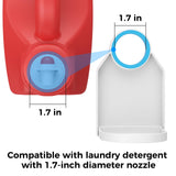 KERZEAT Laundry Detergent Dispenser Cup Holder & Nozzle Force-Saving Switch, Drip Catcher, Soap Dispenser, Room Organization and Storage
