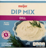 Meijer DILL Dip Mix 2 Packets Included 5 Minute Prep