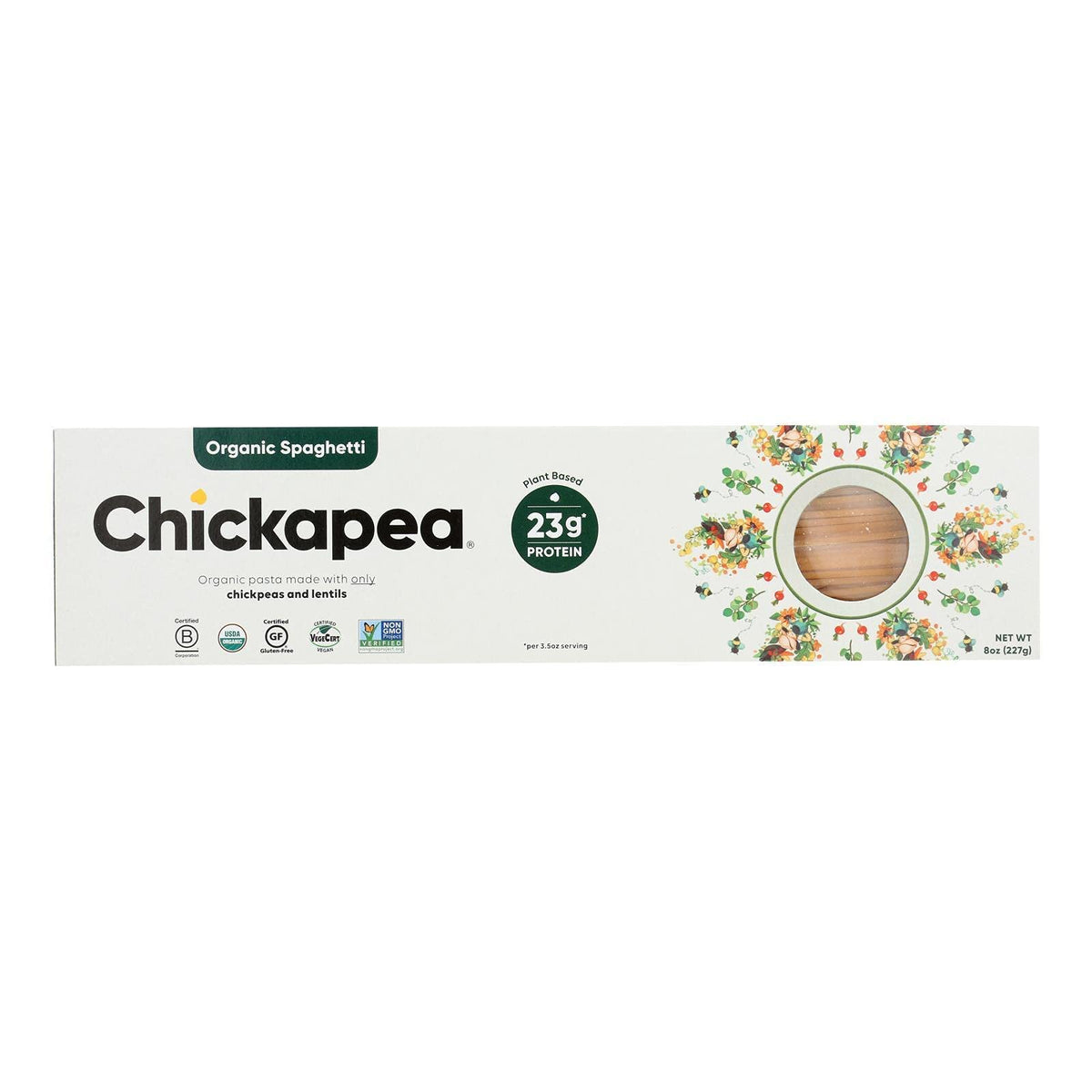 Chickapea Pasta - Pasta Organic Spaghetti - Case of 6-8 Oz