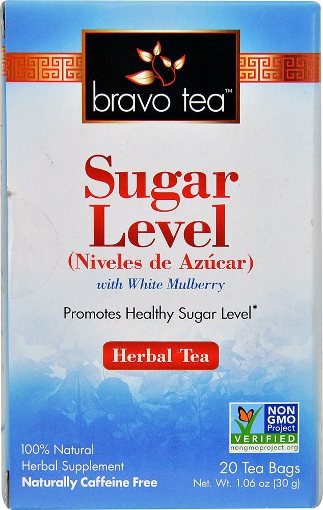 Bravo Tea Sugar Level Caffeine Free, 20 Tea Bags