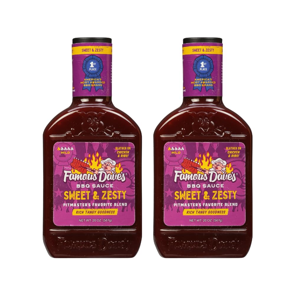Famous Dave's - 2 pck, Sweet & Zesty BBQ Sauce (40 oz.)