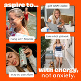 ASPIRE® Mango Lemonade, Healthy Energy Drink 80mg Natural Caffeine, Zero Sugar No Carbs Keto Friendly, 12 Pack Green Tea Sugar Free Drink Low Caffeine