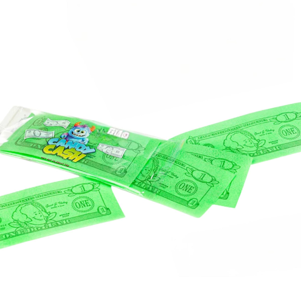 Candy Cash - Edible Paper Money Wafers - 14 Pieces Per 0.49 oz. Sleeve (Pack of 1, Strawberry)