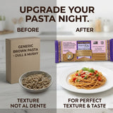 Pasta Brown Rice Spaghetti 16 oz - Pack of 2 - Noodles for Salad and Pantry Staples - Spaghetti Alternative to Egg and Penne